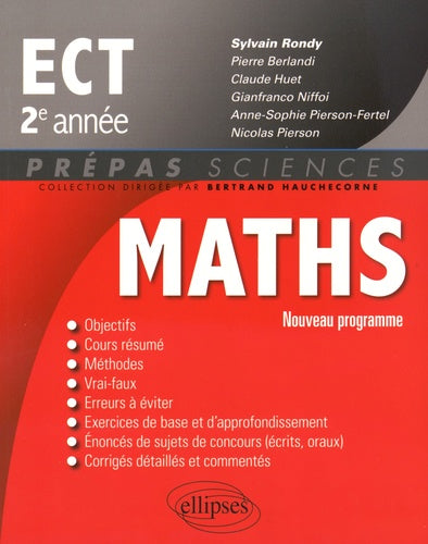 Maths ECT 2e Année Programme 2015