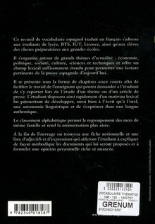 Vocabulaire thématique espagnol contemporain