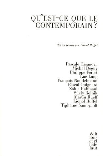 Qu'est-ce que le contemporain ?