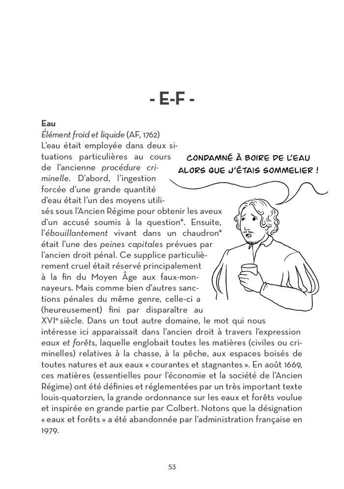 La justice d'hier : les mots, l'organisation