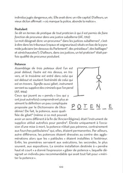 La justice d'hier : les mots, l'organisation