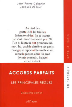 ACCORDS PARFAITS. LES PRINCIPALE REGLES