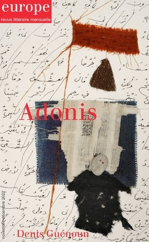 Adonis: Novembre-décembre 2022 n° 1123-1124