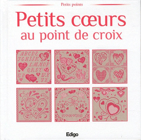 Petits coeurs au point de croix
