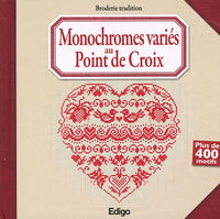 Monochromes variés au point de croix