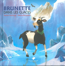 Brunette dans les glaces