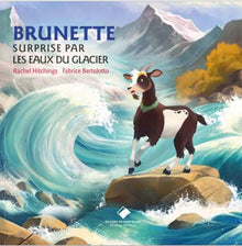 Brunette surprise par les eaux du glacier