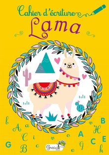 Cahier d'écriture lama