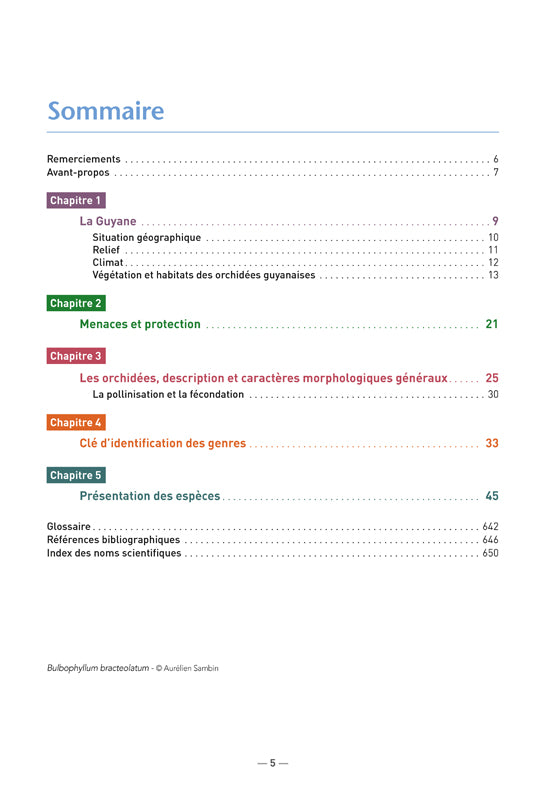 Les Orchidées de Guyane