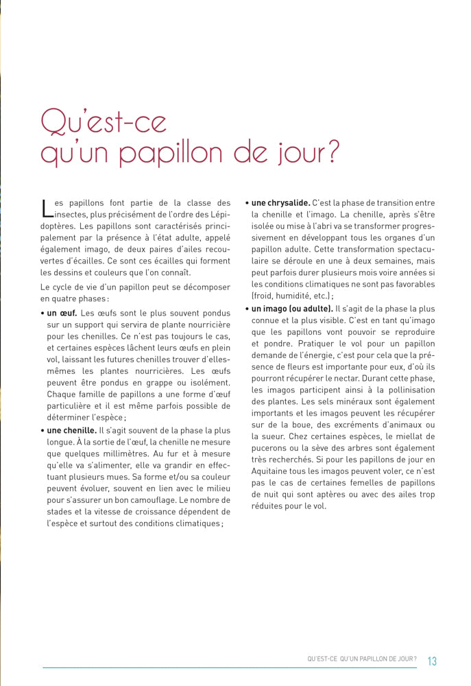 Atlas des papillons de jour d'Aquitaine