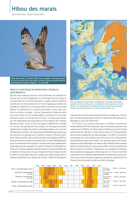 Atlas des oiseaux migrateurs de France