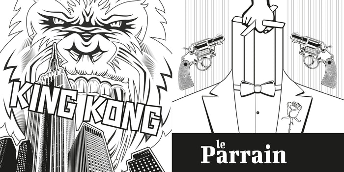 Les classic movies - Livre de coloriage