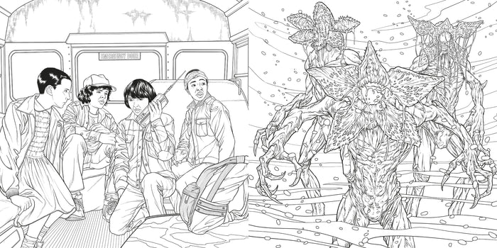 Stranger Things - Livre de coloriage