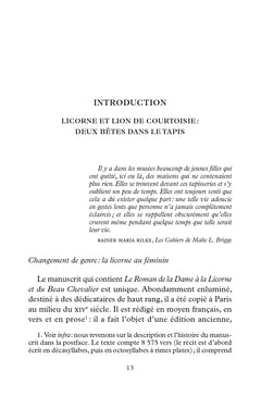 La dame à la licorne et le beau chevalier