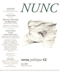 Nunc n°42 Dossier Hans Urs von Balthasar