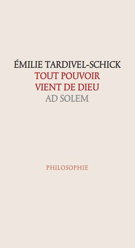 Tout pouvoir vient de Dieu