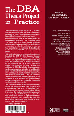The DBA Thesis Project in Practice