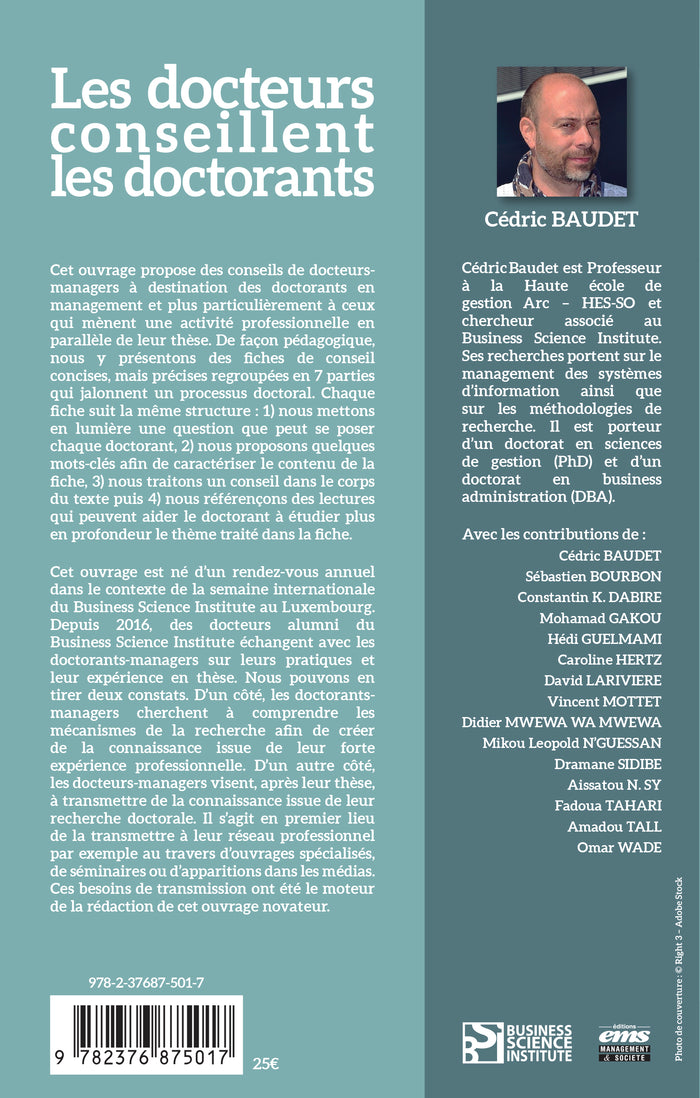 Les docteurs conseillent les doctorants