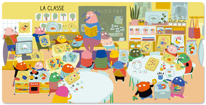 Bien rangés à l'école