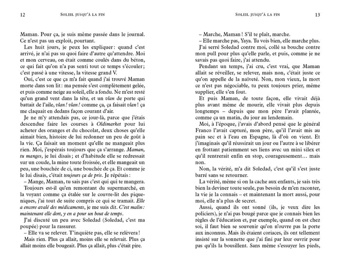 Soleil jusqu'à la fin