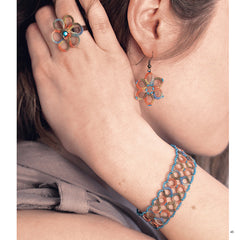 Frivolité avec des perles