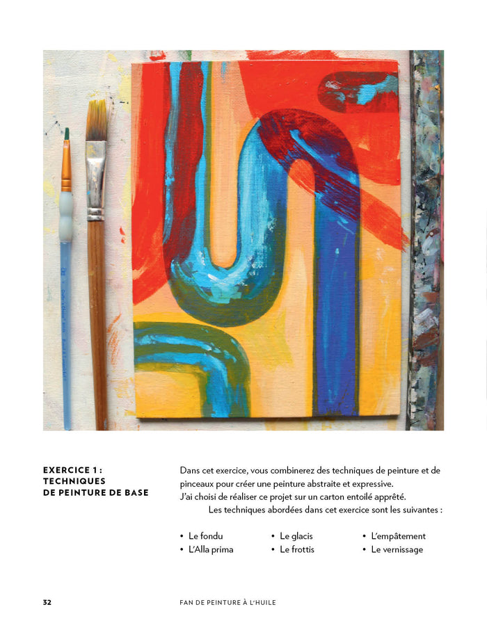 Fan de peinture à l'huile