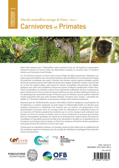 Atlas des mammifères sauvages de France - Vol 3 - Carnivores et primates