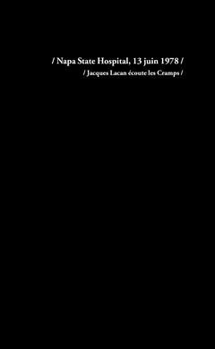 Lacan écoute les Cramps