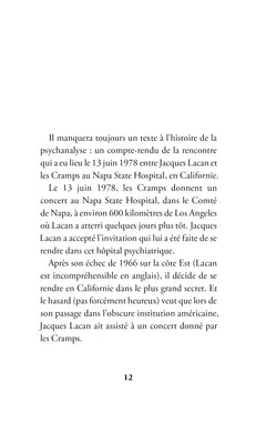 Lacan écoute les Cramps