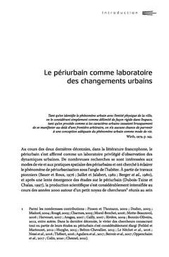 Trajectoires périurbaines