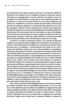 Trajectoires périurbaines