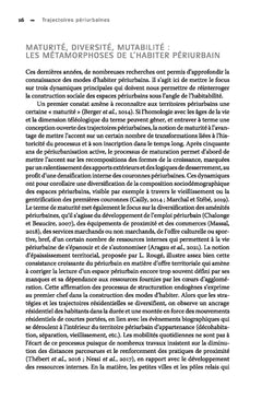 Trajectoires périurbaines
