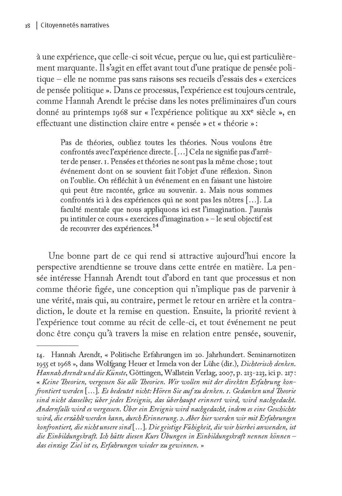 Citoyennetés narratives