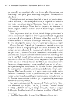 Du personnage à la personne