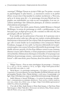 Du personnage à la personne