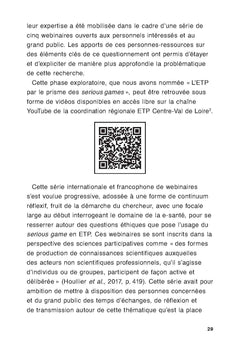 Formation et jeux en santé