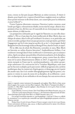 Marc Bloch et l'Angleterre