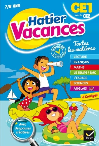 Cahier de vacances 2019 du CE1 vers le CE2 7/8 ans