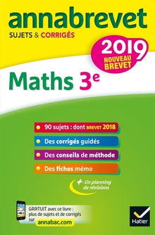 Mathématiques 3e: Sujets et Corrigés