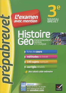 Histoire-géographie EMC 3e - Prépabrevet L'examen avec mention