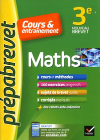 Maths 3e - Prépabrevet Cours & Entraînement