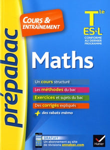 Maths Tle ES, L - Prépabac Cours & entraînement