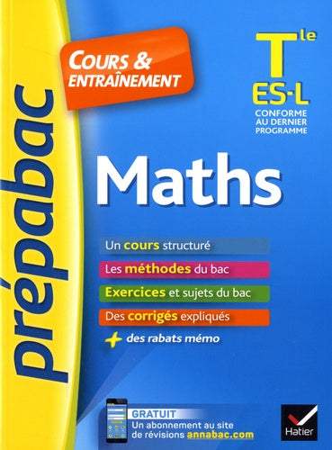Maths Tle ES, L - Prépabac Cours & entraînement