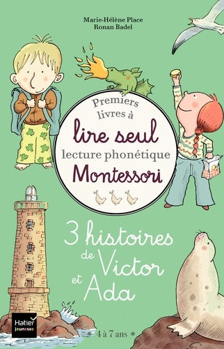 Coffret Premiers livres à lire seul - 3 histoires de Victor et Ada - niveau 3+ Pédagogie Montessori