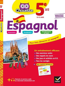 Espagnol 5e - LV2 (A1 vers A2): cahier d'entraînement et de révision