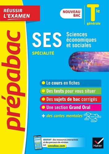 SES Tle générale (spécialité) - Prépabac Réussir l'examen - Bac 2023: nouveau programme de Terminale