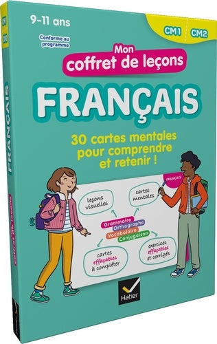 Mon coffret de leçons français CM1-CM2: 30 cartes mentales