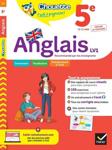 Anglais 5e - LV1 (A1+, A2): cahier de révision et d'entraînement