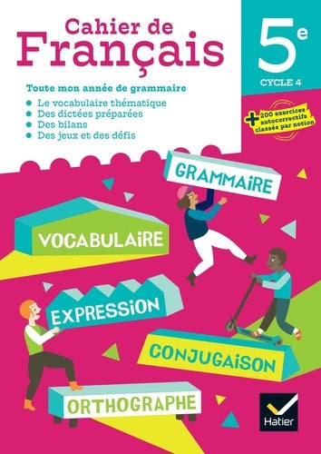 Cahier de français 5e éd 2023