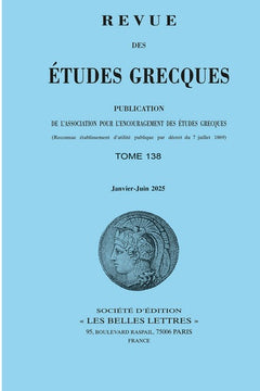 Revue des études grecques